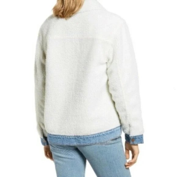 🎁 Bp. Reversible Faux Fur Denim Jacket - Picture 3 of 4